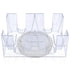 Dual Deck Revolving Card Holder - 360 Degree Poker Playing Cards Holder for Canasta, Clear Tray Poker Card Deck