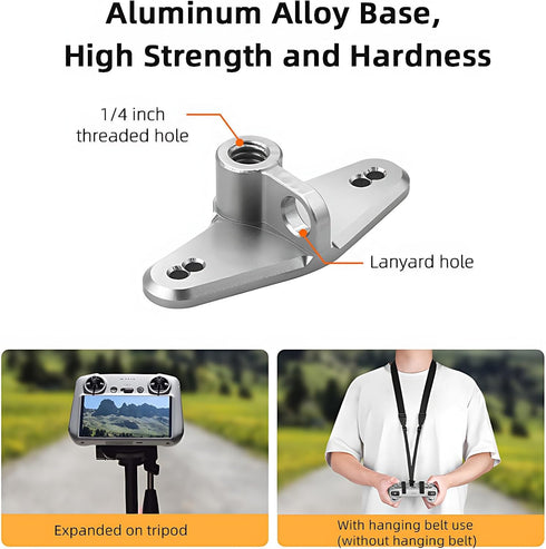 RC2 Bike Mount Adapter for DJI Air 3/Mini 4 Pro/Mini 3/Mini 3 Pro with Screen Remote, Not for RC N1/RC Pro