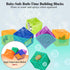Kingtree Baby Blocks, 9PCS Soft Squeeze Building Blocks Stacking Toys for 6+ Months Babies, Educational Set
