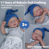 WOOROY Realistic Reborn Baby Dolls Boy, 18-Inch Newborn Baby Doll with Soft Cloth Body, Gift for Kids