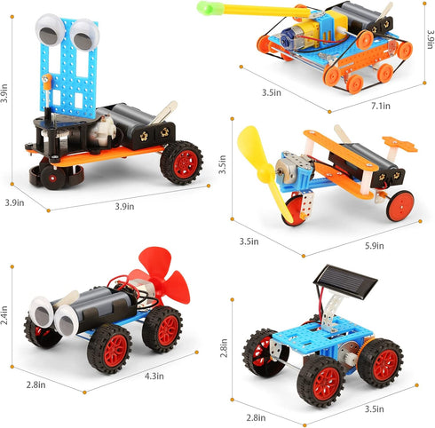 STEM Science Kits for Kids 5-12, Robotics Robot Building Car Kit, Science Activities for Boys 5-8, Engineering Projects