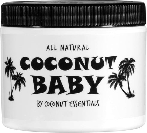 Coconut Baby Oil for Hair & Skin Care, Natural & Organic, 2 fl oz, Unscented Moisturizer for Sensitive Skin