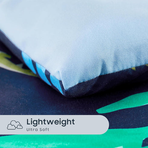 Set 4 Set Wake In Cloud - Toddler Bedding for Boys, Pieces Soft Crib Bed Including Comforter, Fitted Sheet, Flat Top