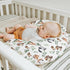 Cute Animals Green Leaf Baby Nursing Pillow Covers for Boy Girl Bear Deer Squirrel Raccoon Owl Boho Leaves Nursing