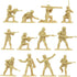 BMC Plastic Army Women - 36pc Tan Female Soldier Figures Made in USA