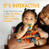 Boon Hoop Silicone Baby Teether - Soothing Teether for Infants - Ages 0 to 12 Months