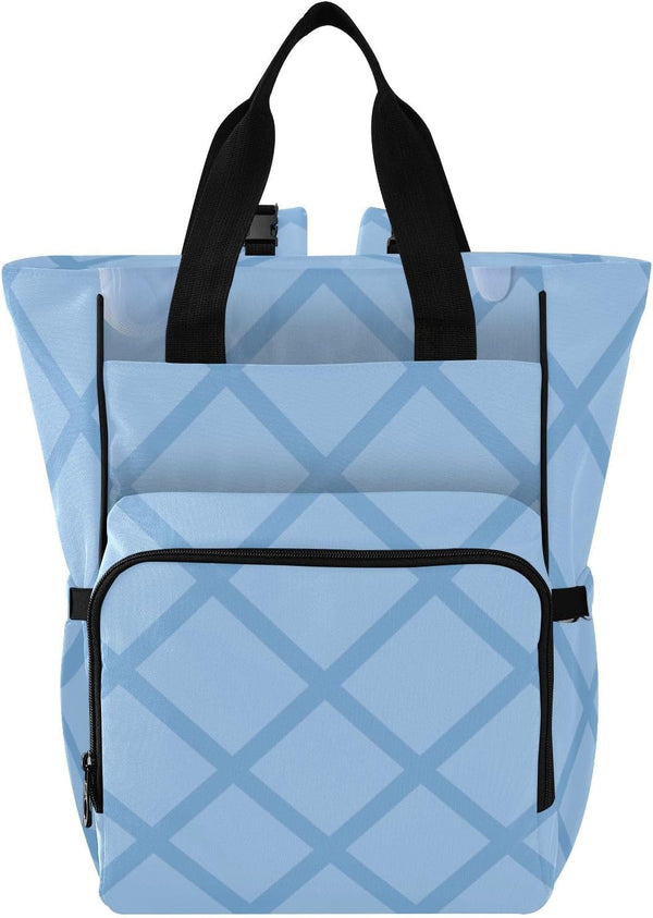 SUABO Baby Diaper Bag Backpack Blue Ice Cream Large Bag Waterproof Travel Diaper