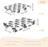 CZXW 52" 28" Black Bows Crib Sheets Fitted x Natural Cotton Soft & Breathable for Baby Crib Mattress