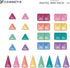 Pack, 32 CONNETIX Magnetic Tiles Pastel Mini Pieces