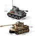 MISTBUY WW2 M4 1184 8-14 Army Tank Toys Building Kit Compatible with Lego, Create a German Tiger & an American Sherman