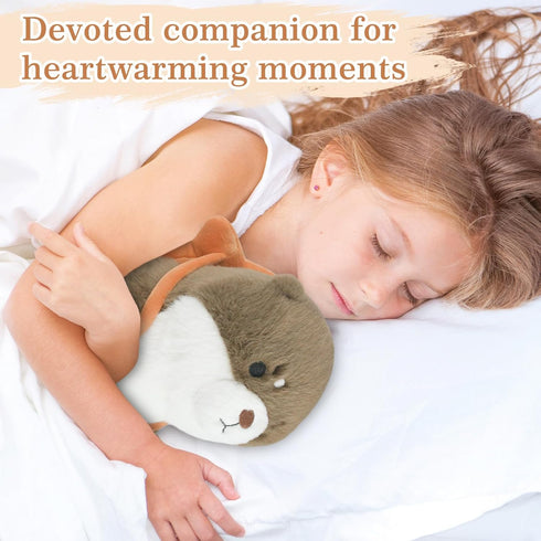 Microwavable Stuffed Animal, Heatable and Coolable Otter, Heated Stuffed Animals for Cramps & Pain Relief
