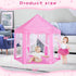 Monobeach Princess Tent - Large Playhouse Kids Castle with Star Lights for Indoor & Outdoor Games (Pink)