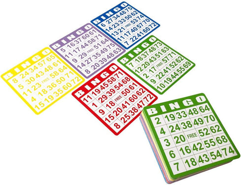 Yuanhe 100 Bingo Game Cards Set - Kids Party Paper Card Games for School Classroom Family Gathering Activity