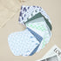2-in-1 3 Set Newborn,12-Pack Baby Burp Cloths &Baby B.ibs Design Layers Thicken Cotton Absorbent and Soft Spit Up