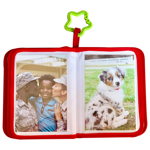 Baby Photo Album - Soft First Year Baby Book with Woodland Animals, Holds 4x6 Pictures for Memory Album Baby Shower