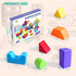 1.65 Inch Set 4 5 6 36PCS Magnetic Building Blocks in Multiple Shapes, Montessori Magnetic Block for Kids Ages and Up