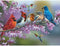 Bits and Pieces 1000 Piece Jigsaw Puzzle, Birds On A Flowering Branch by Artist Oleg Gavrilov