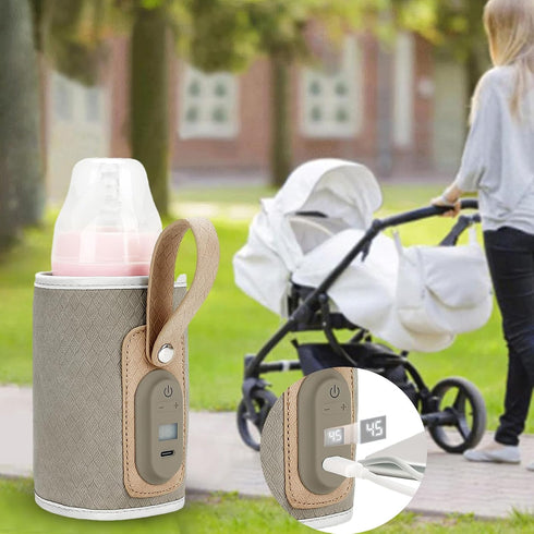 Generic /1.97 Inches Bottle Warmer - Portable Insulated Bag, Milk Waarmer| USB for Home Car Travel with Quick Heating
