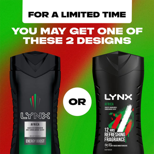 Lynx 225ml Shower Gel Africa