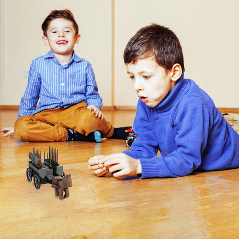 Medieval Carriage Building Blocks - Ancient Military Weapons Chariot Building Bricks, Suitable for LEGO Medieval Castle
