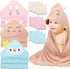Sublaga 12 PCS Hooded Baby Towels, Soft Baby Towels, Absorbent Baby Bath Towels,
