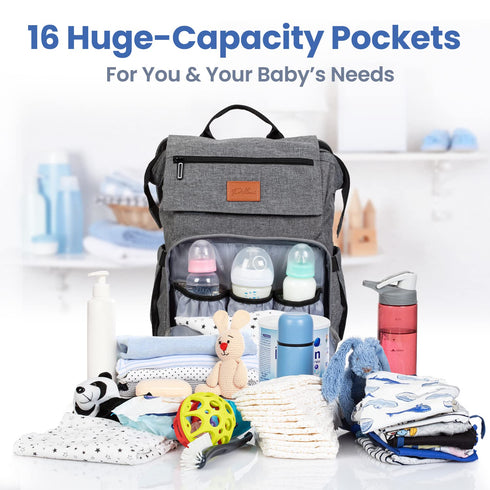 PILLANI Kids Travel Tray & Diaper Bag Bundle - Perfect for Family Trips