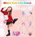 DIZRNOI Jewelry Making Kit for Girls, Unicorn Mermaid Charm Necklace Supplies Beads Set Birthday Toy Gift for Kids Age