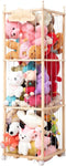Nuoex Stuffed Animal Storage, Wooden Zoo Toy Storage Holder with Wheels, Extra