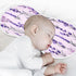 Bulletgxll Set 4, Lavender Bouquet Unisex Baby Burp Cloths of Soft Absorbent Organic Cotton Muslin Burping Cloths