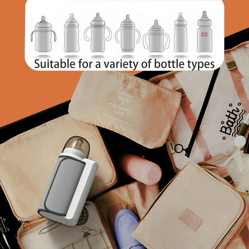 Generic Travel,(1PCS), OKKAKDCOP-1PCS Portable Baby Bottle Warmer, a Heated Bottle for Temperature Control, Breast Milk