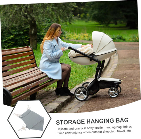 Portable Mesh Stroller Organizer Bag for Toys and Essentials