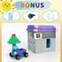 Building Bricks 1000 Pieces Bulk Toys, Kids Building Blocks Compatible with All Major Brands, Accessories with Wheels