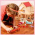 83 Set 8 5 HyDren Pcs Wooden Dollhouse Furniture with Flexible Dolls for Rooms Kits Kitchen, Dining, Living Room