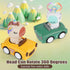 IOMDRWU 1-3, 6-9-12-18 1st 1-2 Press to Go Car Toys for Toddlers Animal Baby Cars, Push Go Friction Inertia Car, Infant