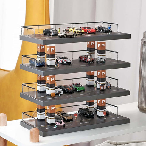 1/64 Die-cast Car Display Case, Alloy Car Model Display Box, Transparent Acrylic Dustproof Display Case for Hot Wheels
