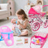 Set Playset 12" Stroller,2 Sets 3-7 deAO Baby Doll Stroller Baby Doll Accessories Pretend Play Toys with Baby