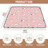 KUEJOP 50x50 inch Tummy Cute Pink Cow Pattern Prints Baby Play Mat for Floor, Playpen Mat,Thicken Soft Non-Slip Time