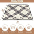 EtherSpher 1-Piecing foldablummy 50'' 50''con Black Beige Plaids Large Stylish Thick Play mat for Baby for Floor Time