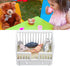 Miniature Dollhouse Baby Cradle, Dollhouse Crib Furniture Craft Decorations with 4 Cushions