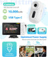Elzeeo 1080P 360 Wireless Baby Car Camera with Upgraded Auto Night Vision, HD Car Baby Monitor with Adjustable, Easy