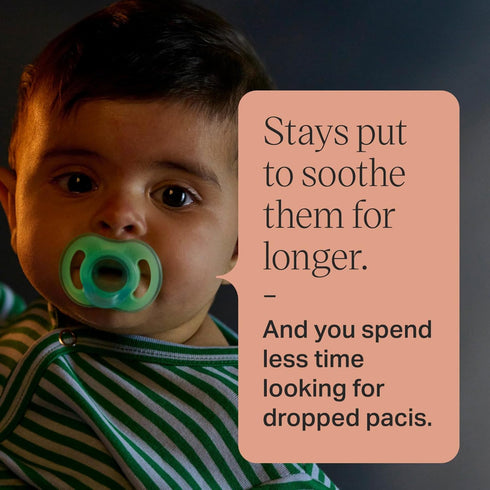 Tommee Set, 2 2 6-18 Pack 4 Tippee Stay Put Pacifier Contains Ultra-Light StayPut Glow in The Dark Pacifiers