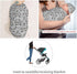 Sets Cute Raccoon Doodle Gray Newborn Swaddle Blankets Hat Soft Baby Receiving Blanket Swaddle Sack for Baby Shower
