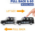 Die Cast Metal Little Toy Cars Set of 5, Openable Doors Pull Back Car Gift Pack for Kids