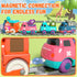Set Playset 3-5, 3 4 5 Train for Toddlers, Electric Train Toys with Light, Music and Animals, Toddler Magnetic Train