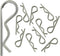 100-Pack Universal RC Body Clips Pins for 1/10 1/12 Scale Redcat HPI Himoto RC Car Parts