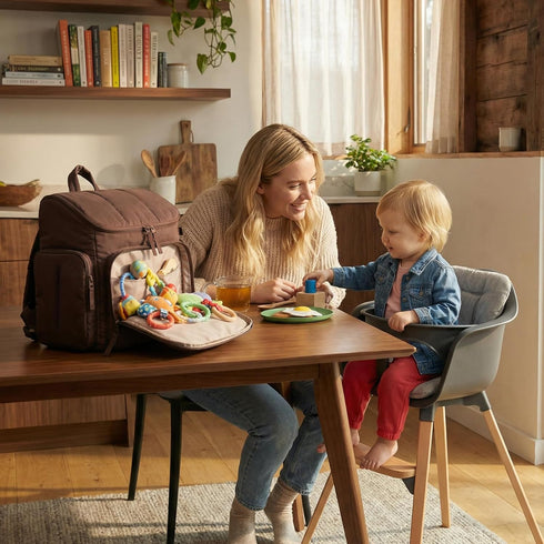 mommore Backpack, Backpack Diaper Bag Baby Bag with Waterproof Changing Pad and Stroller Straps for Toddler, Diaper
