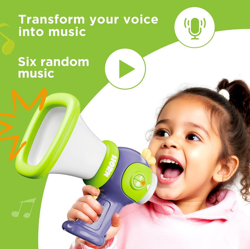 3 4 5 6 7 8 iPlay, iLearn Kids Voice Changer Toy, Toddler Megaphone W/ Fun Sounds Effect, Voice Changing Device Novelty