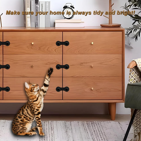 Locks-(10-Pack) Child Proof Cabinet - Child Locks For Cabinets And Drawers,Easy To Install (No Drilling) For Drawers