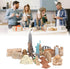 Dioche 17PCS Miniature Ancient Buildings Toys, City Miniatures Buildings Egyptian Pyramid Model Kit for Ancient Egypt