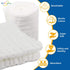 ECOVONA (8 Pack) Muslin Burp Cloth for Baby Boys and Girls | Cotton Newborn Essential Must Have Item | White Unisex